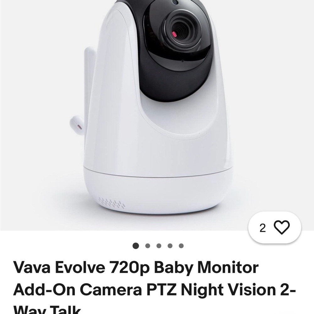 Vava Evolve 720p Baby Monitor Camera with Night Vision *FREE MONITOR